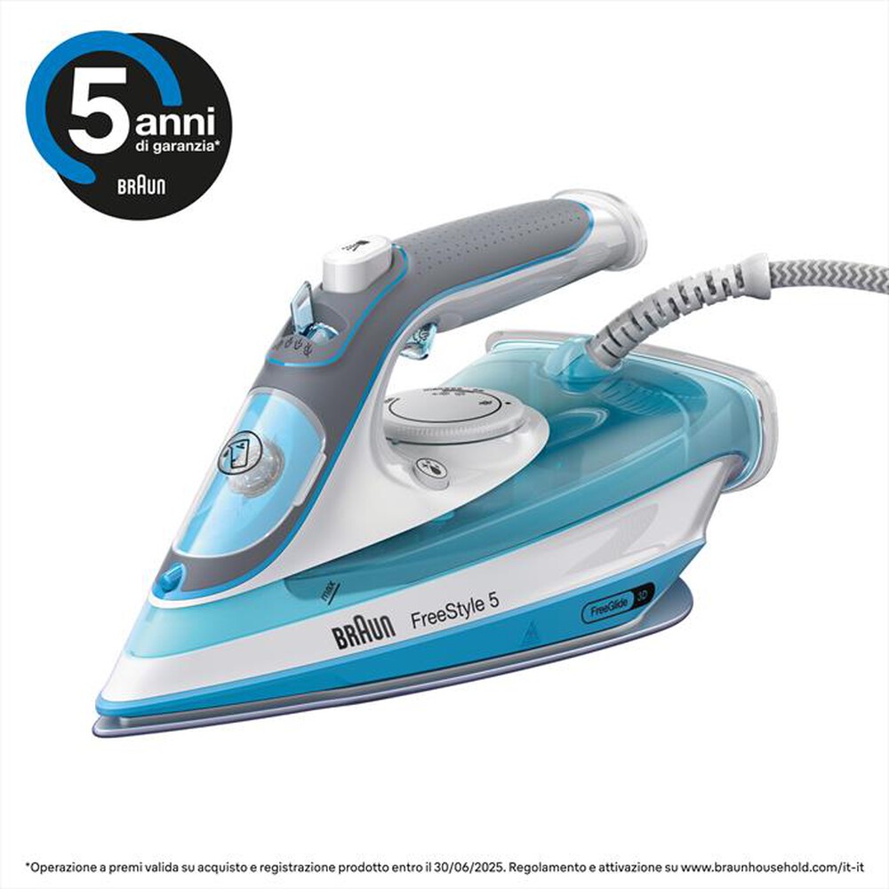 Immagine del prodotto BRAUN - Ferro a vapore New TexStyle 5 SI5006BL-Bianco/Blu