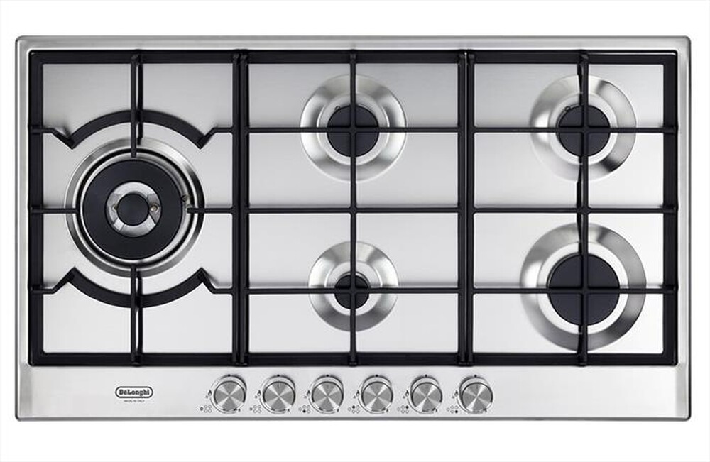 DE LONGHI - Piano cottura a gas NSL 590D X 90cm-Inox