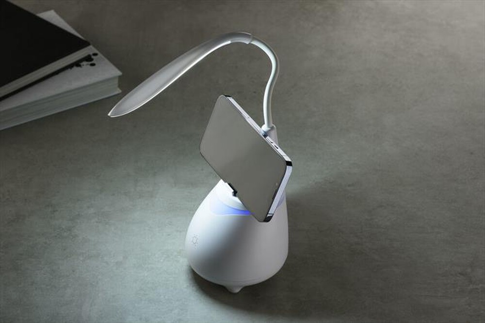 "MUSIC SOUND - SPEAKER BLUETOOTH DESK-LIGHT BIANCO"