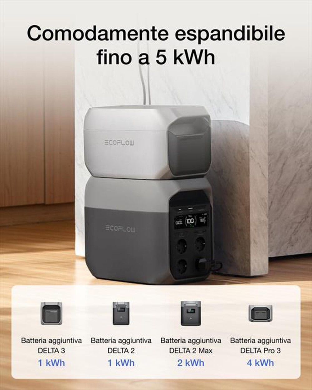 "ECOFLOW - DELTA 3 POWER STATION-Nero"