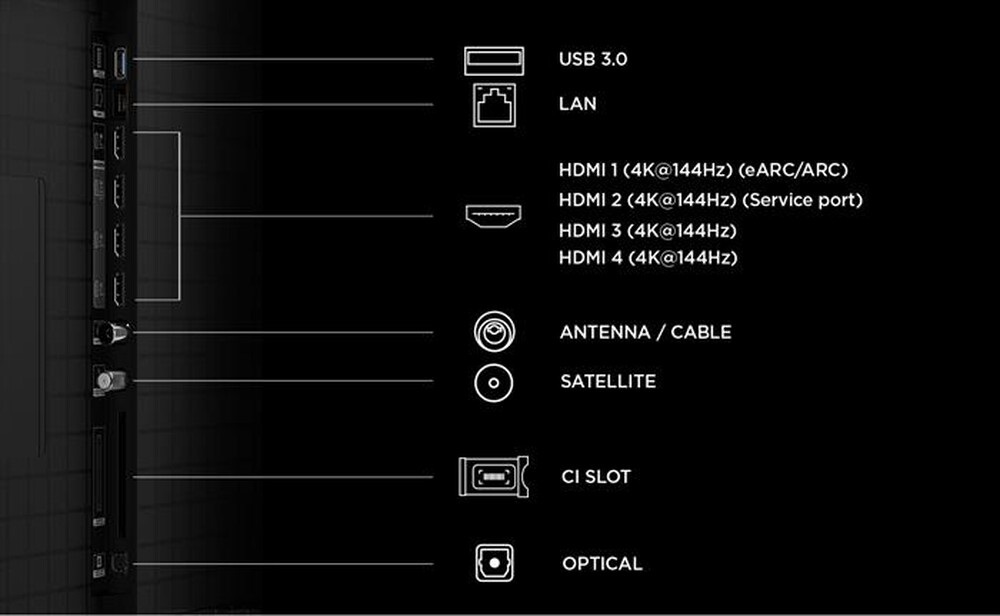 Immagine del prodotto TCL - Smart TV SQD Mini LED 4K 55" 55C8L-Nero