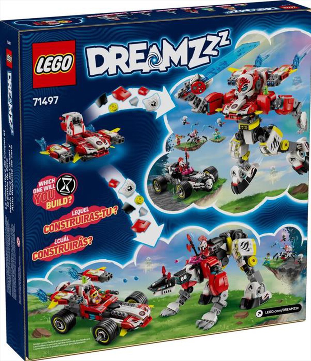 Immagine del prodotto LEGO - DREAMZZZ Mech tigre di Cooper e Bolide Zero -71497-Multicolore