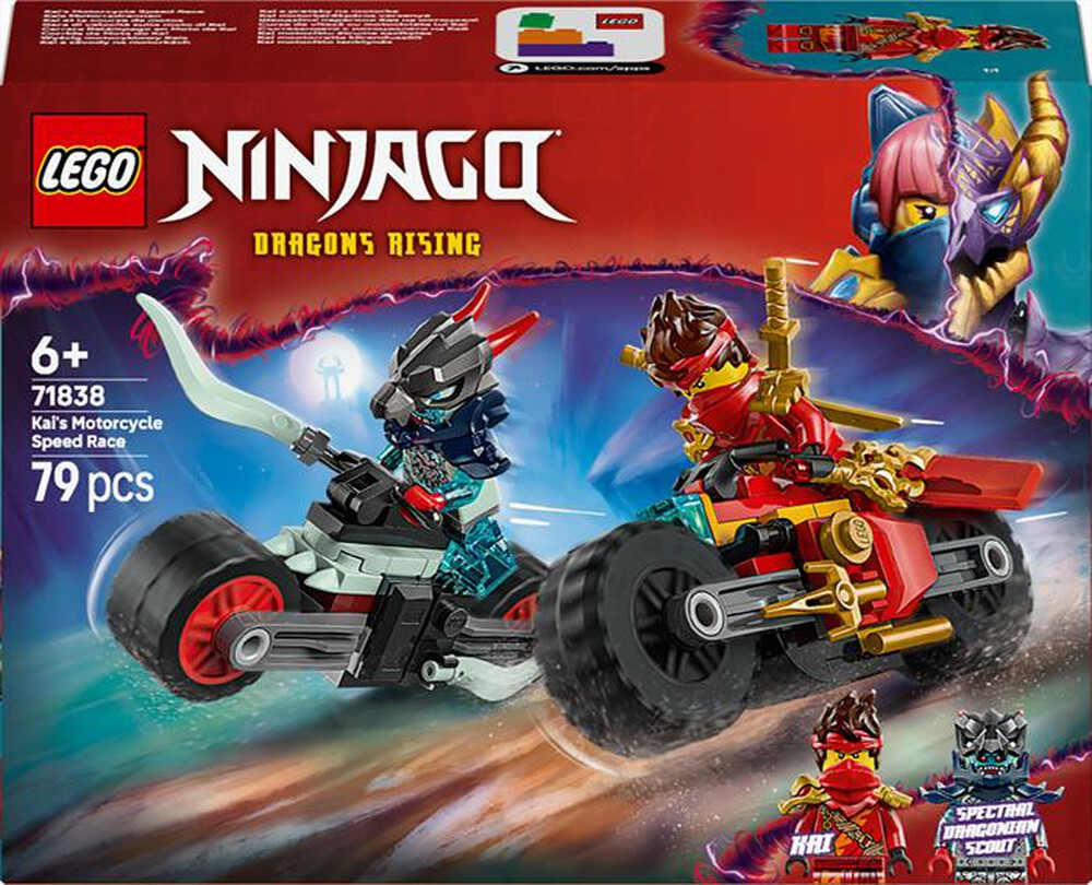 "LEGO - GARA DI VELOCIT SULLA MOTO DI KAI-,"