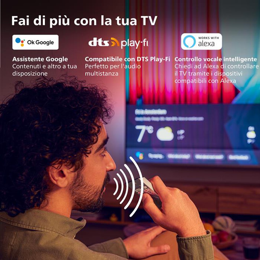 "PHILIPS - Ambilight Smart TV OLED UHD 4K 55\" 55OLED707/12-Silver"