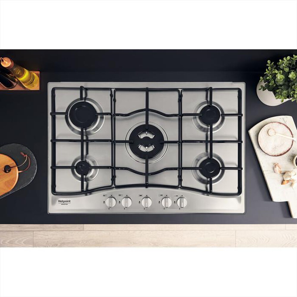 Immagine del prodotto HOTPOINT ARISTON - Piano cottura a gas PCN 752 T/IX/HAR 75cm-Inox