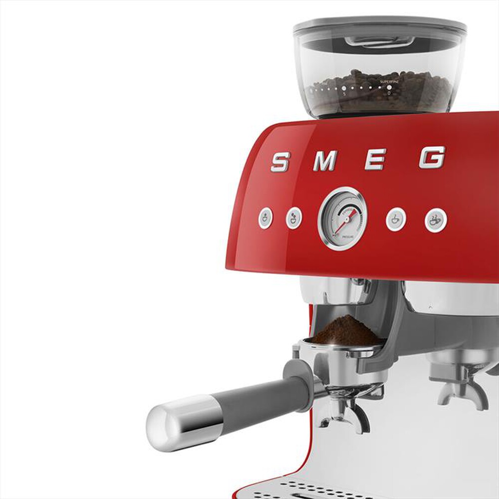 "SMEG - Macchina Caffè Espresso e macinacaffè EGF03RDEU-Rosso"