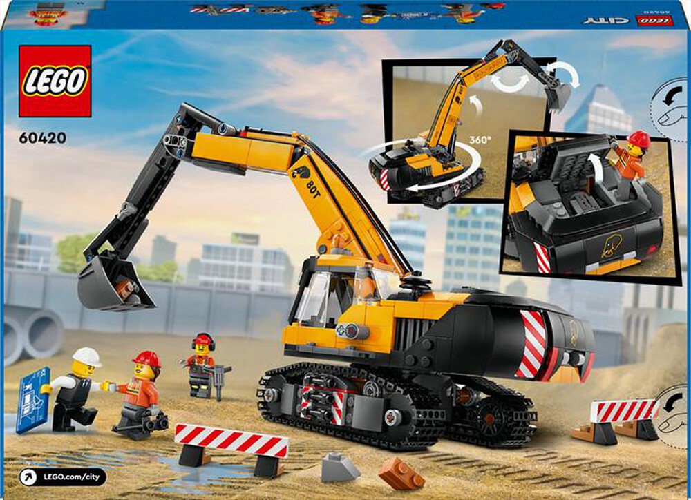 Immagine del prodotto LEGO - CITY BIG VEHICLES Escavatore cantiere giallo 60420