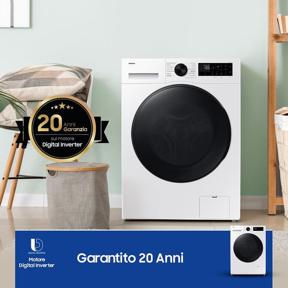 Immagine del prodotto SAMSUNG - Lavasciuga WD90DG5G34BEET 9/5Kg Classe A/E-bianca con oblò display nero