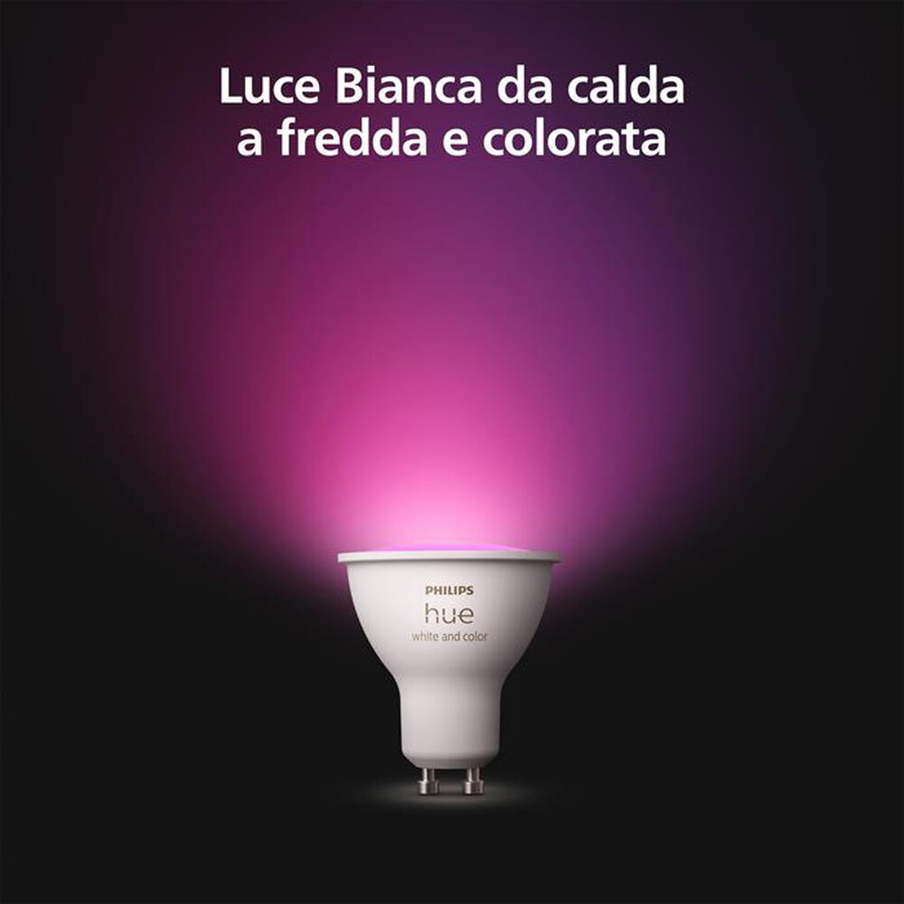 Immagine del prodotto PHILIPS - HUE FARETTO SMART COLOR GU10 3 PACK-Multicolore