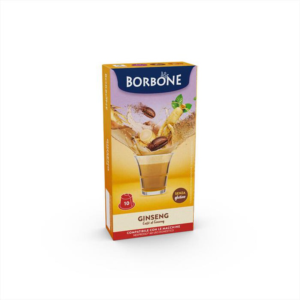 "CAFFE BORBONE - CAFFE AL GINSENSEG - Nespresso 10 Caps-Multicolore"