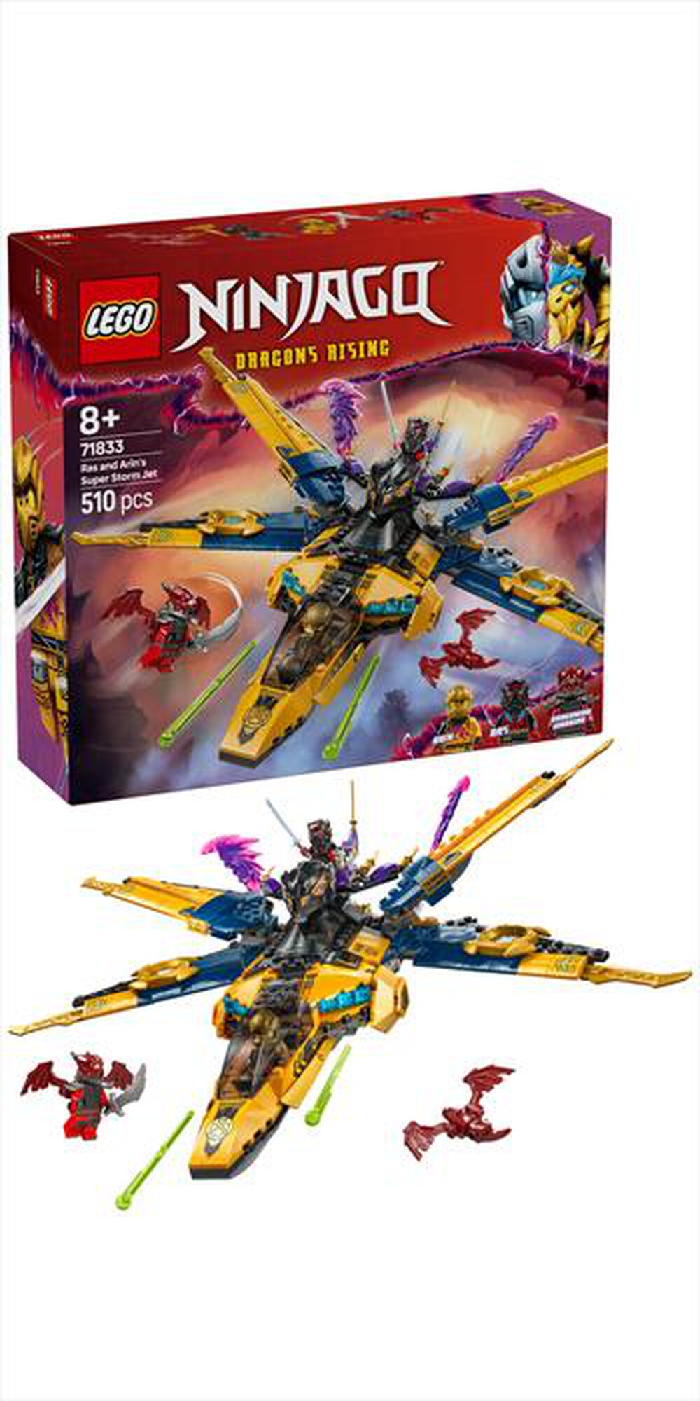 Immagine del prodotto LEGO - NINJAGO Jet Super Storm di Ras e Arin 71833