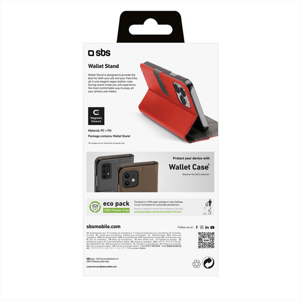 Immagine del prodotto SBS - Cover TEBKWALIP1467PR per iPhone 14  Pro Max-Rosso