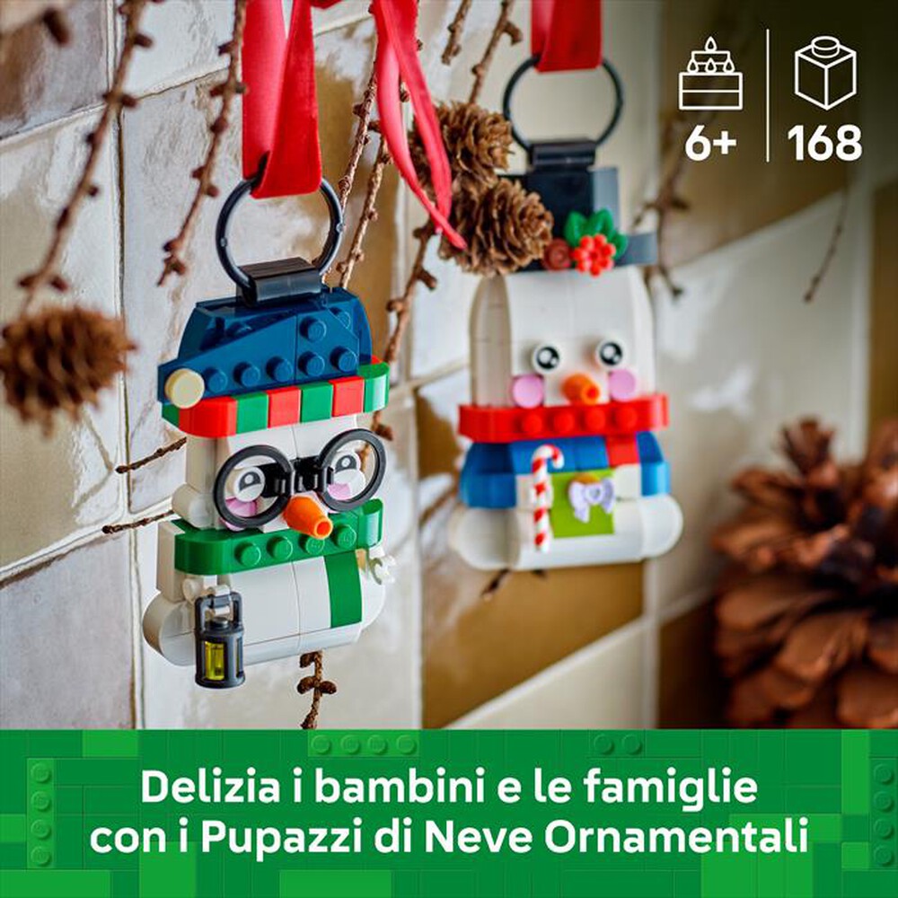 Immagine del prodotto LEGO - Pupazzi di neve ornamentali - 40812