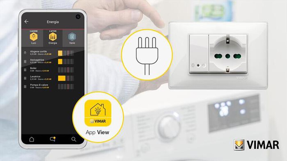 "VIMAR - ATTUATORE CONNESSO IOT 16A-Bianco"