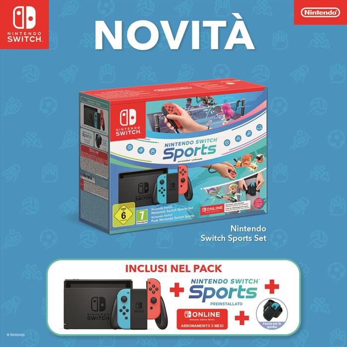 NINTENDO - Switch Sports Bundle-Rosso/Blu | Euronics