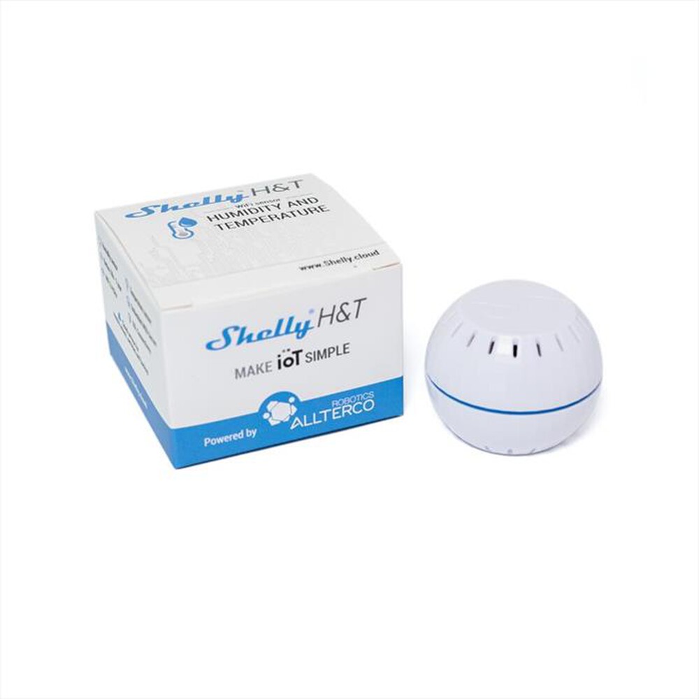"SHELLY - Sensore di umidità e temperatura Wi-Fi H&T-White"