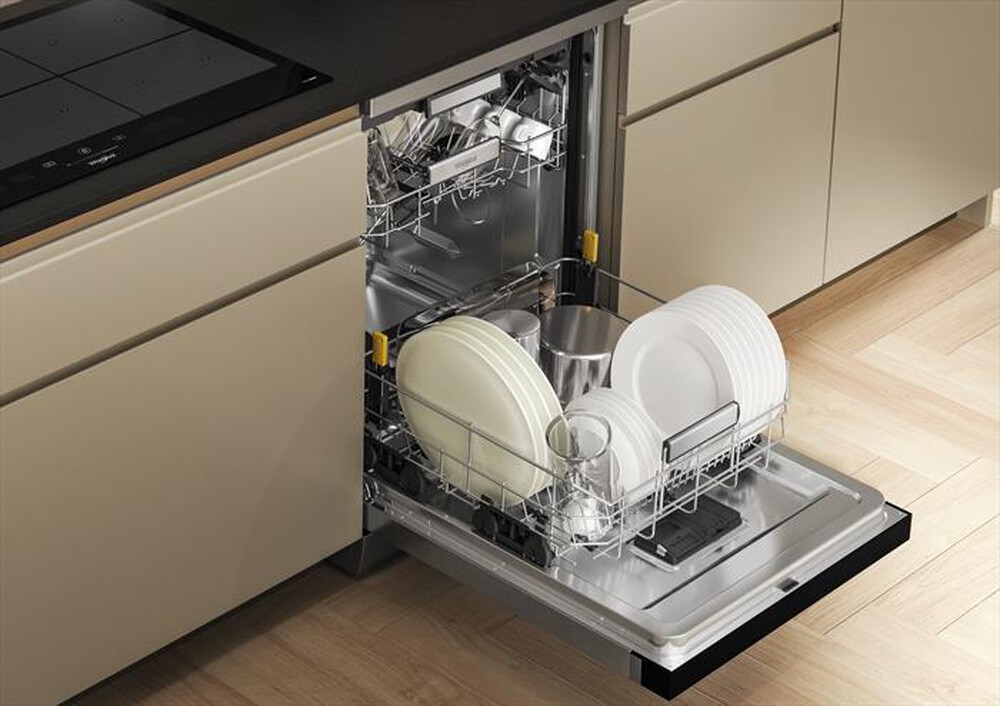"WHIRLPOOL - Lavastoviglie MAXISPACE W7F HS51 X Classe B 15 cop-Stainless steel"