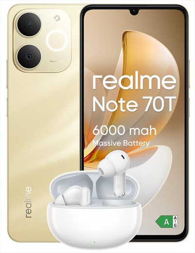 REALME - Smartphone NOTE 70T SPECIAL EDITION 4/256GB-BEACH GOLD