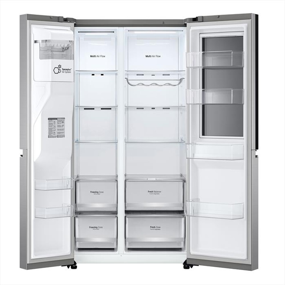 "LG - Frigorifero side by side GSXV80PZLE Classe E 635 l-Inox"