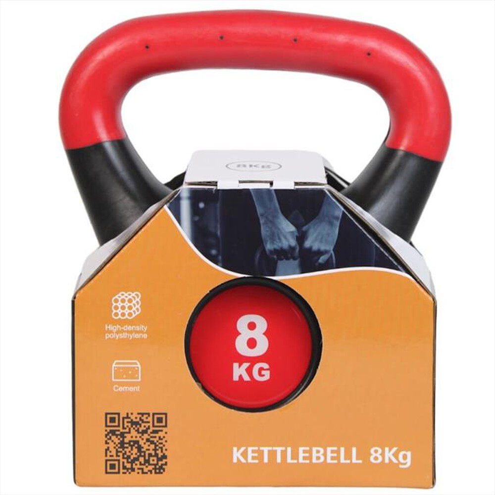 "FITPADDY - KETTLEBELL 8 KG-nero / rosso"