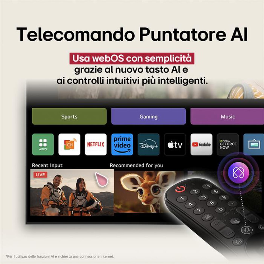 Immagine del prodotto LG - Smart TV QNED EVO AI MINILED UHD 4K 55" 55QNED86A6-Charcoal Black