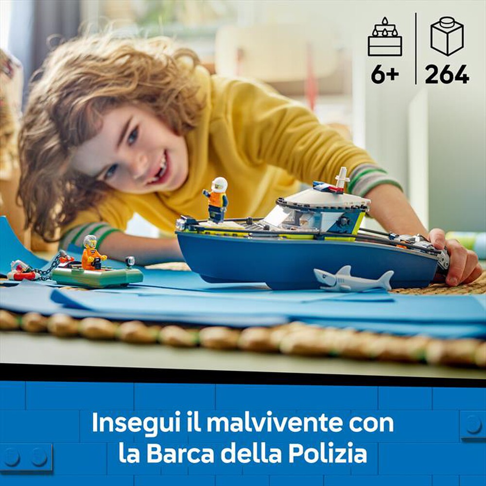"LEGO - INSEGUIMENTO DEL MOTOSCAFO DELLA POLIZIA-,"