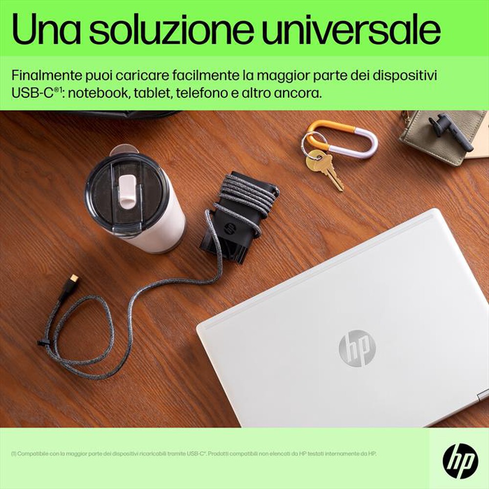 Immagine del prodotto HP - ALIMENTATORE USB-C DA 65 W-Nero