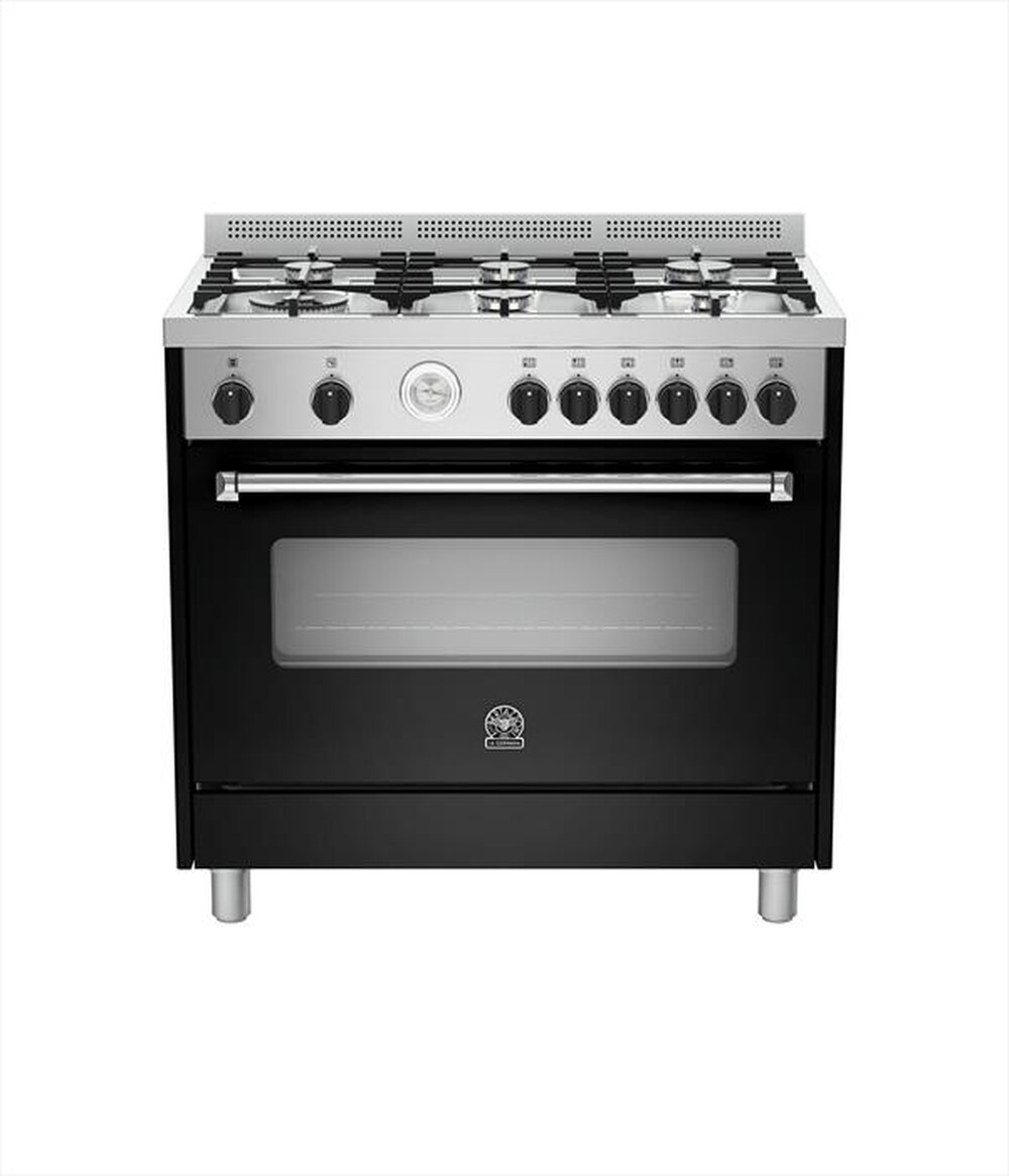 "BERTAZZONI LA GERMANIA - Cucina a gas AMN905GEVSNET Classe A+-Nero Matt"