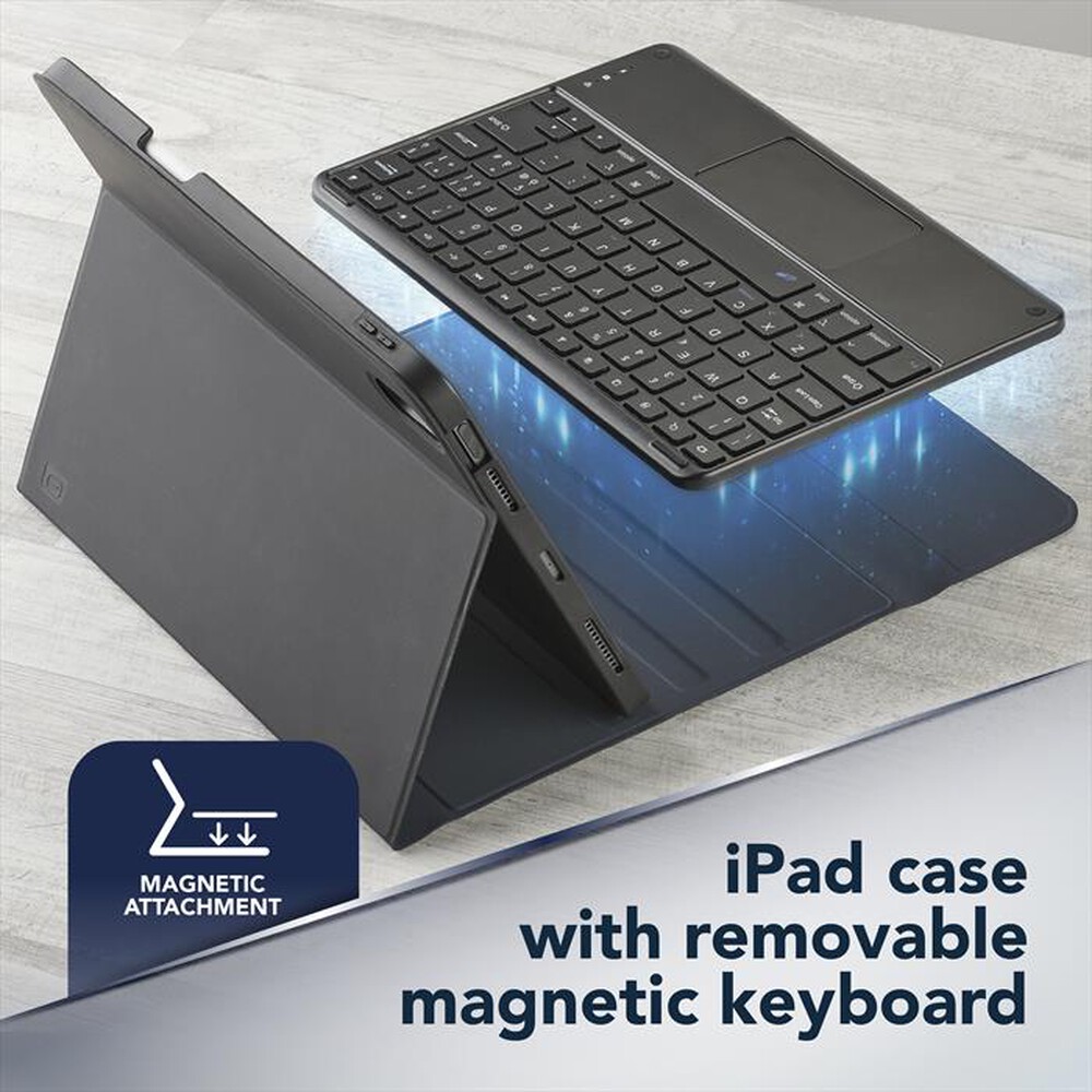 Immagine del prodotto CELLULARLINE - Custodia con tastiera wireless per iPad 11" KEYMAG-Nero
