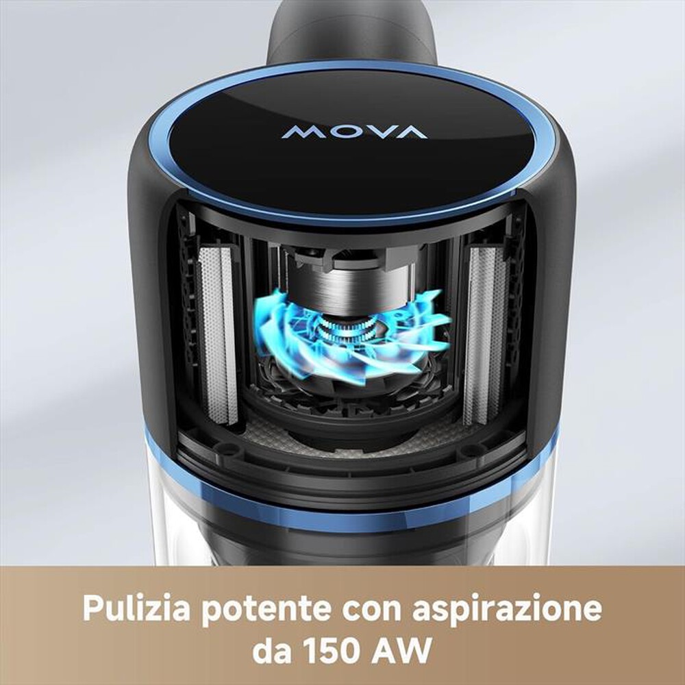 Immagine del prodotto MOVA - Scopa ricaricabile S4 DETECT-Nero / Blu
