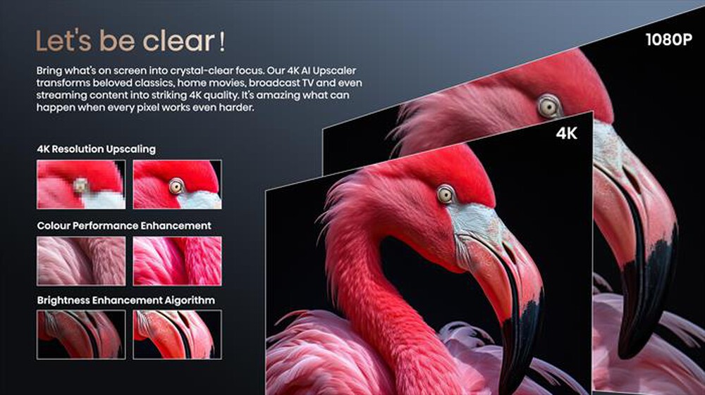 Immagine del prodotto HISENSE - Mini Proiettore Smart 4K C2 PRO-Metallo - Grigio Carbone