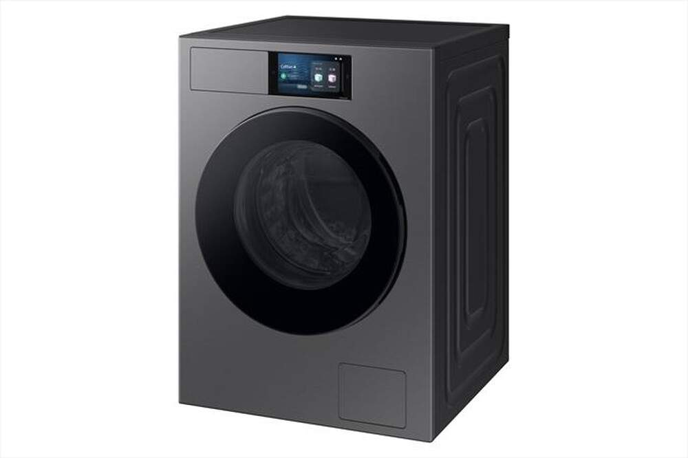 "SAMSUNG - Lavatrice WF90F09C4SU3 9KG Classe A-Dark Silver Steel - oblò Nero"
