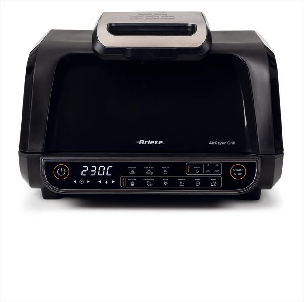 "ARIETE - 4635/00 FRIGGITRICE AD ARIA E BISTECCHIERA-Black"