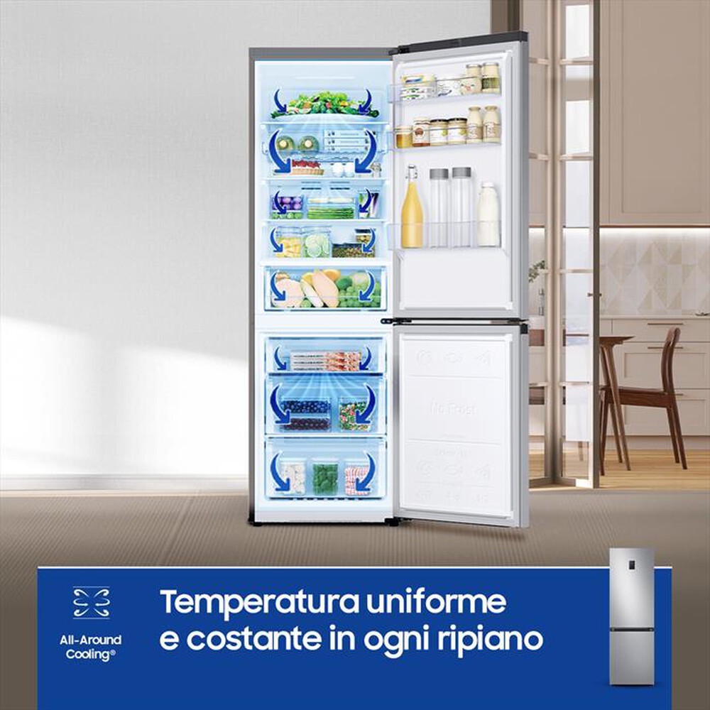 Immagine del prodotto SAMSUNG - Frigorifero combinato RB34C675DSA/EF Classe D-SILVER INOX