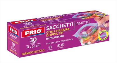 LAVATELLI - FRIO SACCHETTI CHIUSURA DOPPIA ZIP PICCOLI 19X26
