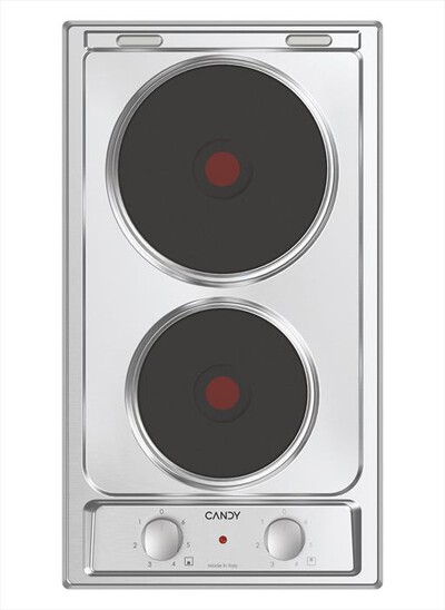 CANDY - Piano cottura elettrico CE32XK 28,8 cm-Acciaio inox,  CANDY - Piano cottura elettrico CE32XK 28,8 cm-Acciaio inox