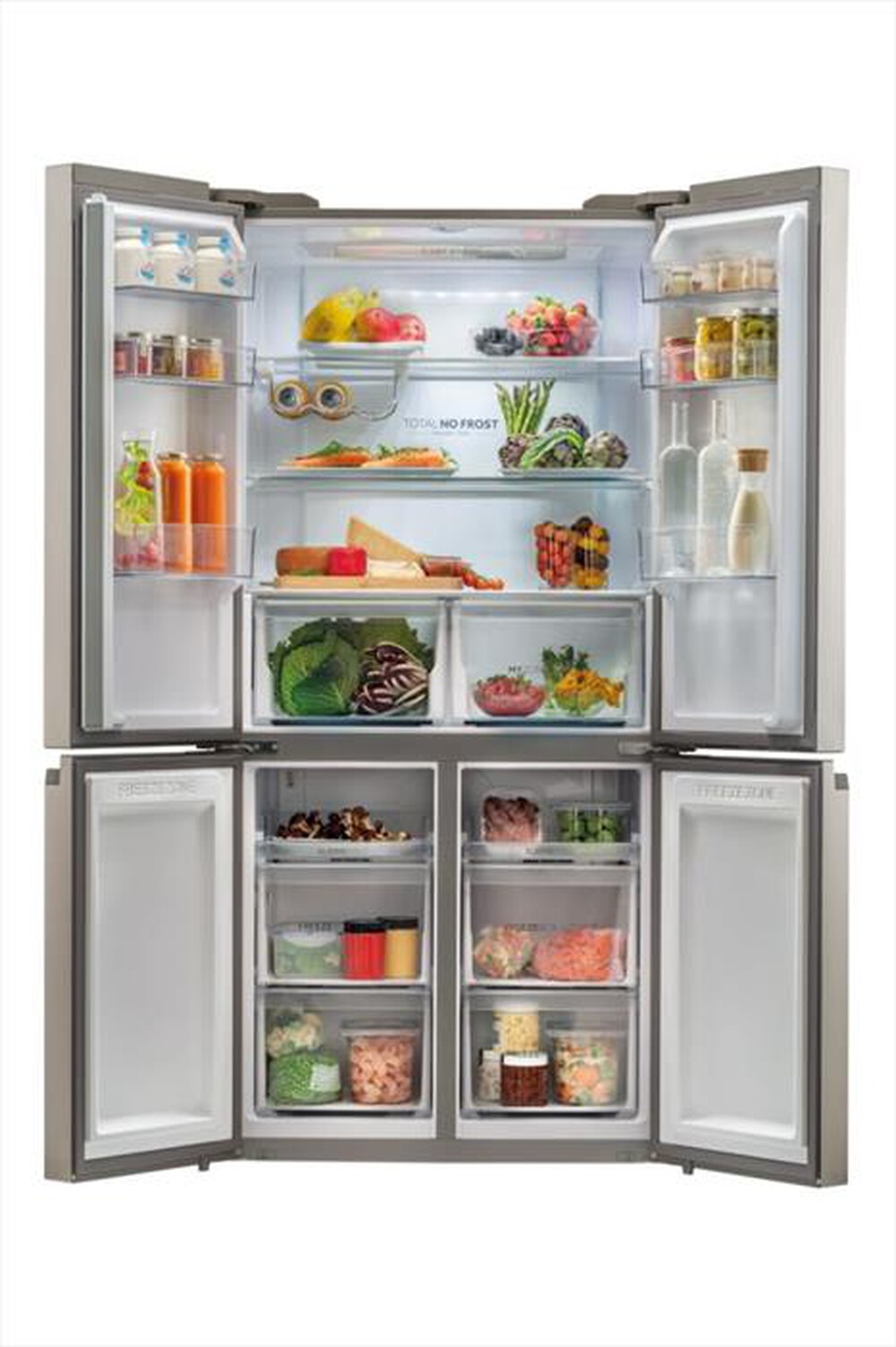 "HAIER - Frigorifero 4 porte HCR5919ENMM Classe E 643 lt-Acciaio inossidabile"