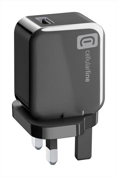 CELLULARLINE - ACHUSBQC18WUKK Carica batterie-Nero