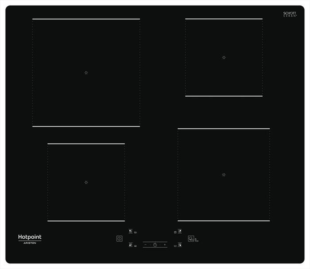 "HOTPOINT ARISTON - Piano cottura induzione HQ 5660S NE 59 cm-Nero"