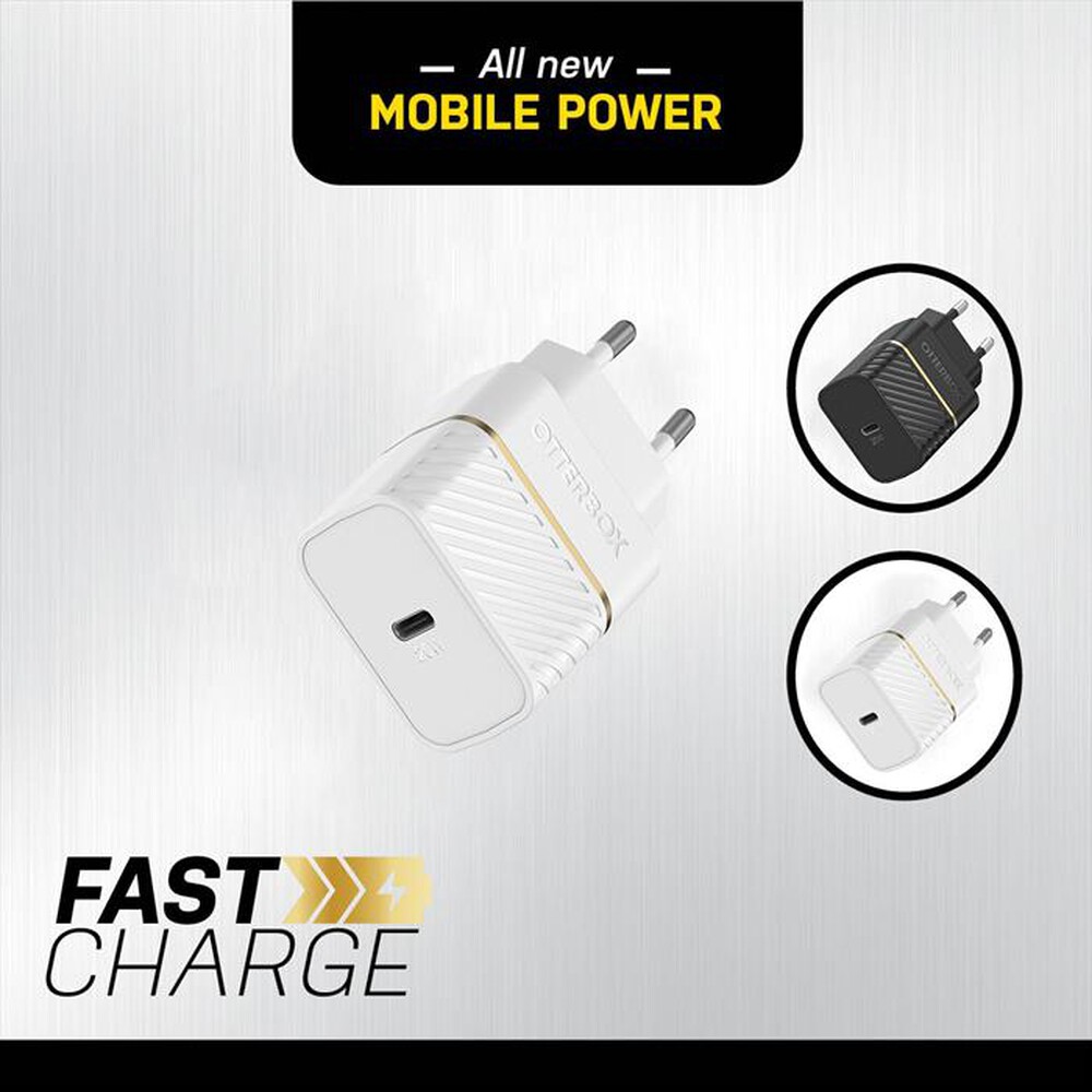 "OTTERBOX - CARICATORE DA MURO USB-C 20W-BIANCO"