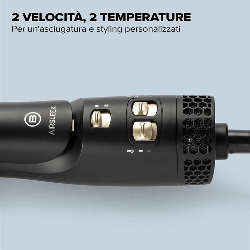 "BELLISSIMA IMETEC - PIASTRA AD ARIA AIRSLEEK-Black, Gold"
