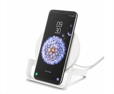 BELKIN - SUPPORTO DI RICARICA WIRELESS 10W CON ALIMENTATORE-Bianco