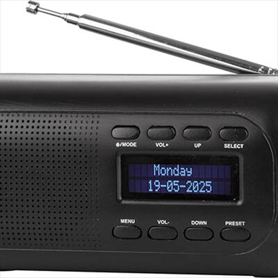 LOWELL - RADIOSVEGLIA DAB/FM A FILO EH50107N-NERO