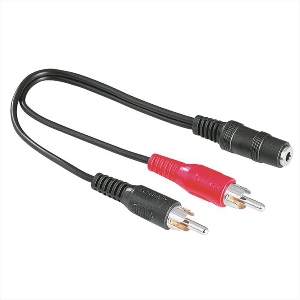 Immagine del prodotto HAMA - 7122375 - ADATTATORE 2 RCA M/JACK 3.5 F-NERO