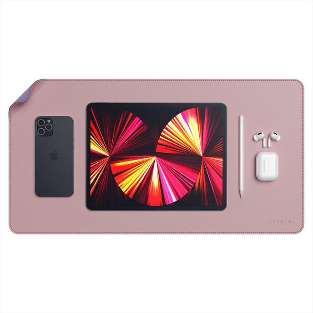 "SATECHI - DESKMATE - SOTTOMANO IN ECOPELLE-rosa - viola"
