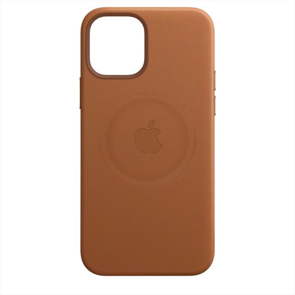 "APPLE - iPhone 12 mini Leather Case with MagSafe-Saddle Brown"