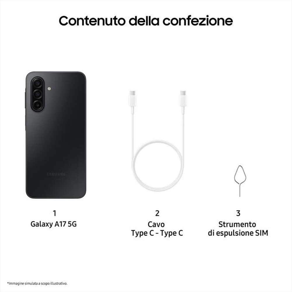 Immagine del prodotto VODAFONE - SAMSUNG Galaxy A17 5G 128GB-Black