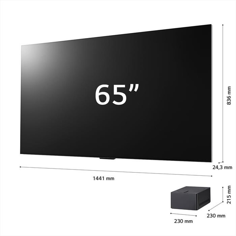 "LG - Smart TV OLED evo UHD 4K 65\" Serie M4 OLED65M49LA-Argento"