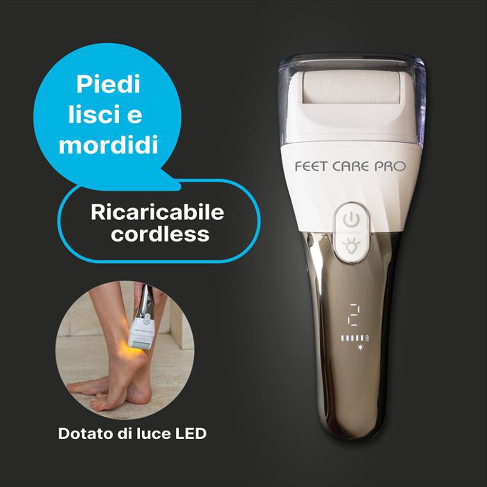 Immagine del prodotto MACOM - Pedicure elettrico ricaricabile FEET CARE PRO-bianco