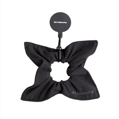 CASEME - Braccialetto elastico per capelli CMFABRICELBRACK-Nero